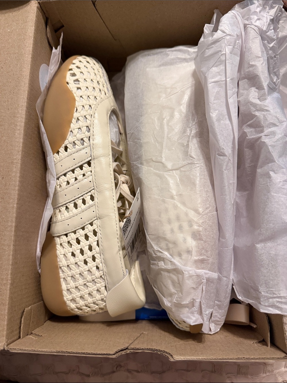 Adidas taekwondo Mae woven cream Mary Jane’s